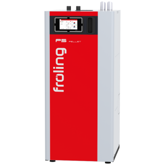 Pelletkatel P5 Pellet 100 kW vaakumtäitega / automaatse tuhaeraldusega Fröling