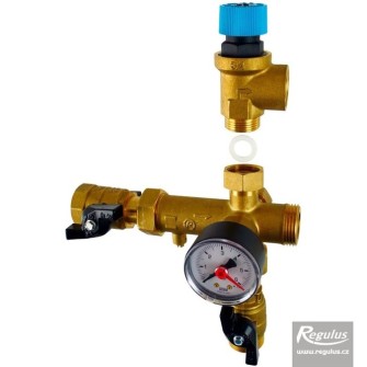 Safety group for hot water tanks up to 1000 L 1" 6 bar SVK 