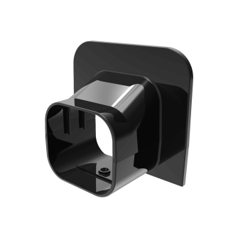 Nurga läbiviigukate EXCELLENS TA 72x64 mm karbikule must